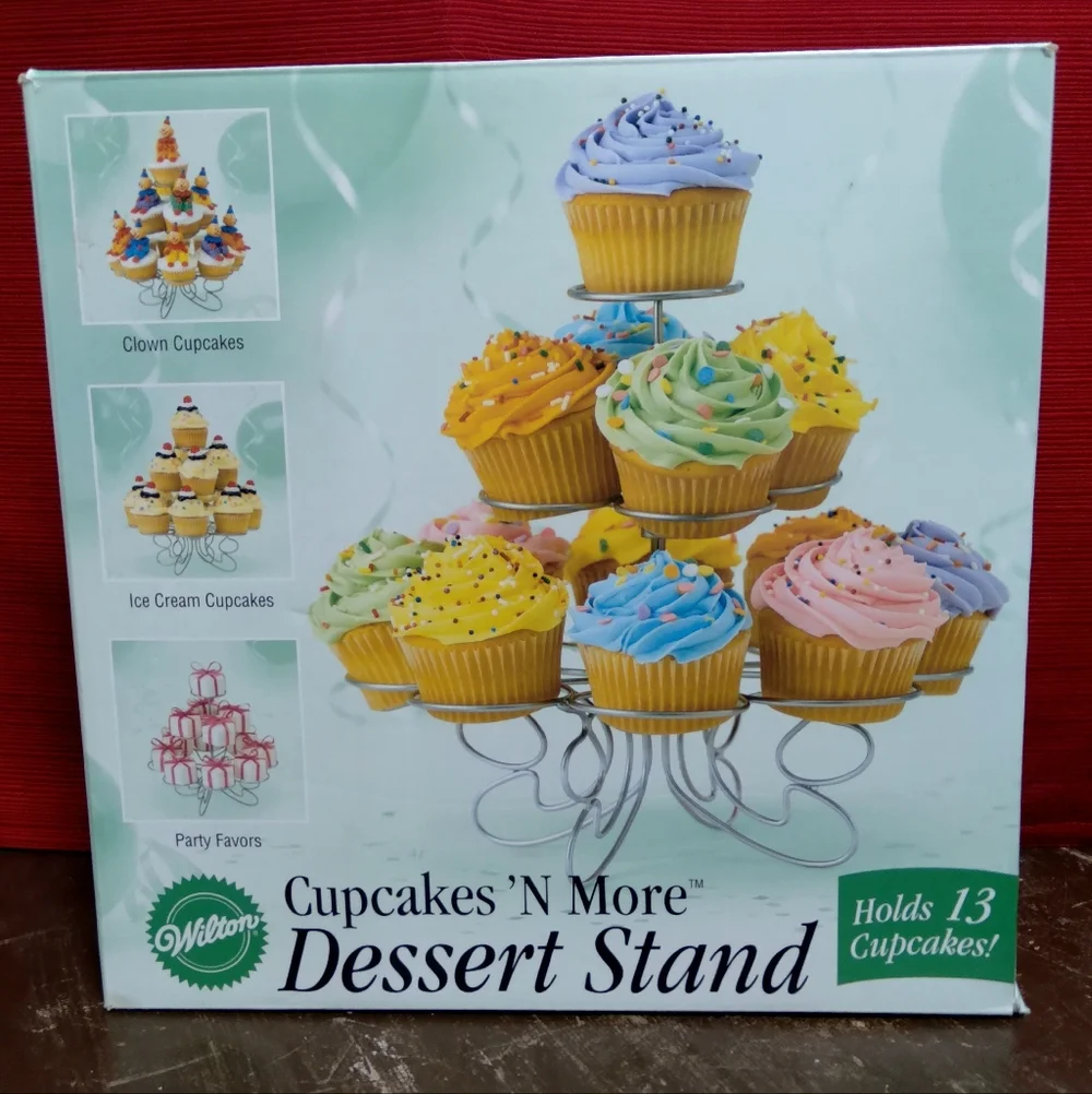 Wilton Cupcakes 'N More Dessert Stand - Silver - Picture 1 of 7